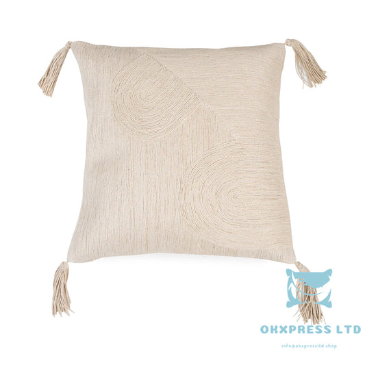 OKXPRESS Fields Tassel Pillow