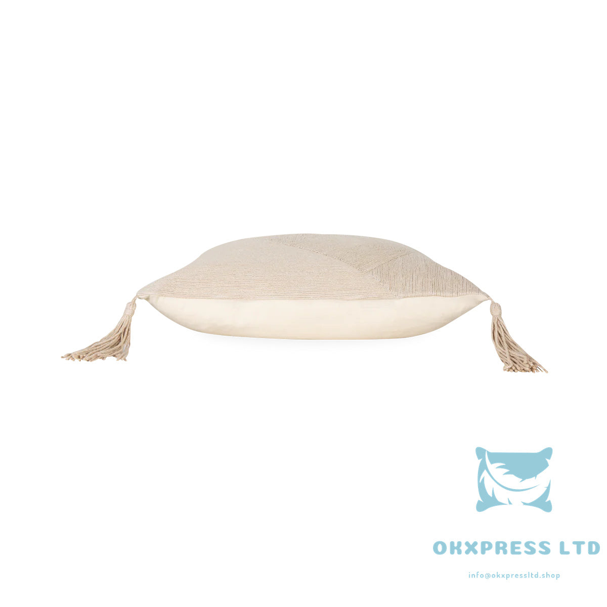 OKXPRESS Fields Tassel Pillow